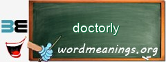 WordMeaning blackboard for doctorly
